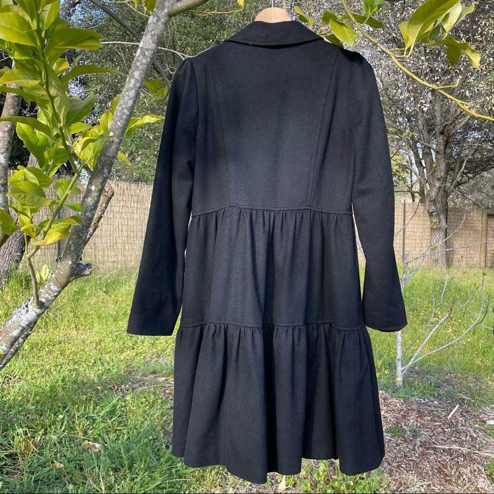 Black Helene Berman Wool Cashmere Coat - image 2