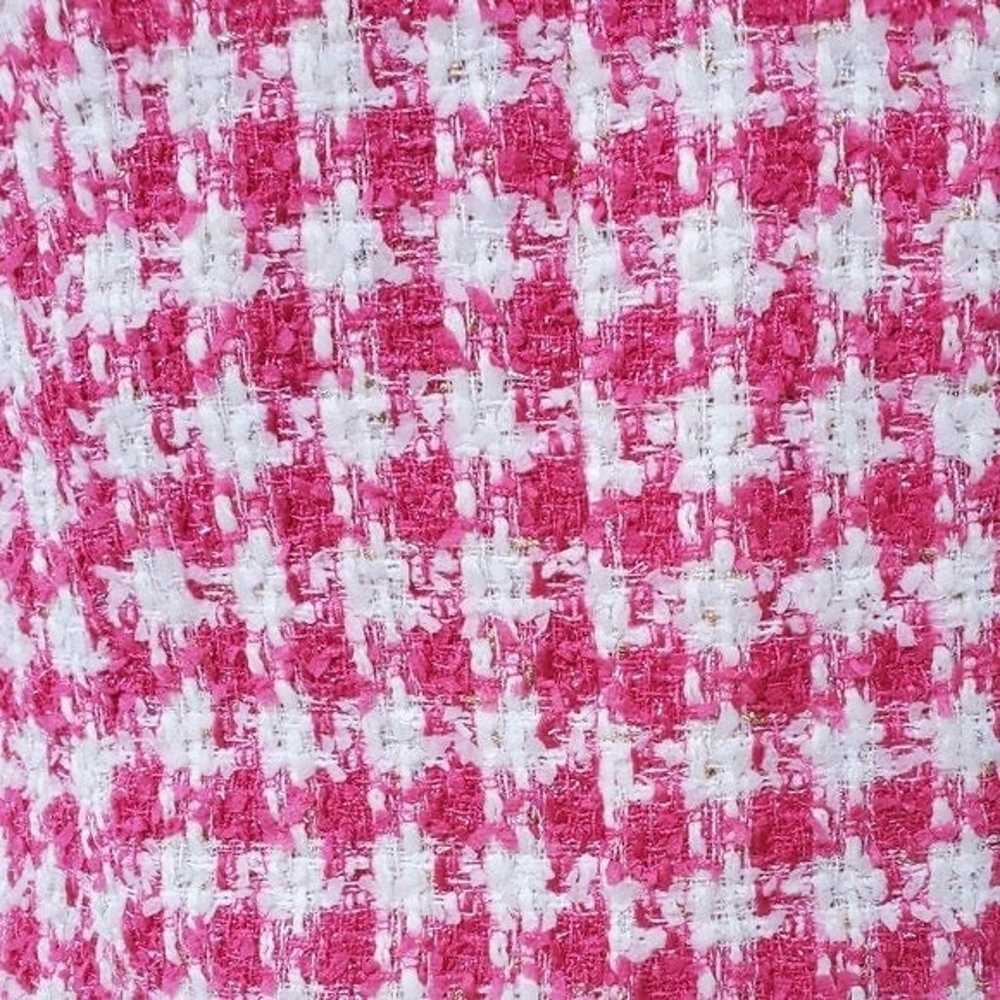 Pink Faux Fur Ribbon Decorated Coat - image 7