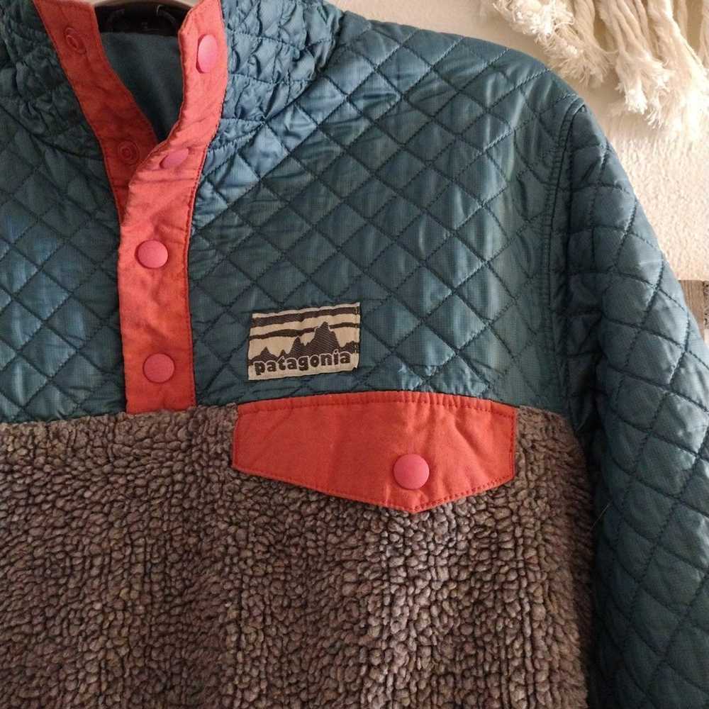 Patagonia color block pullover - image 2