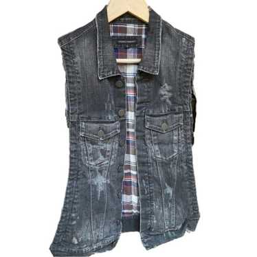 Citizens of Humanity Size S Hesher Denim Vest Dis… - image 1