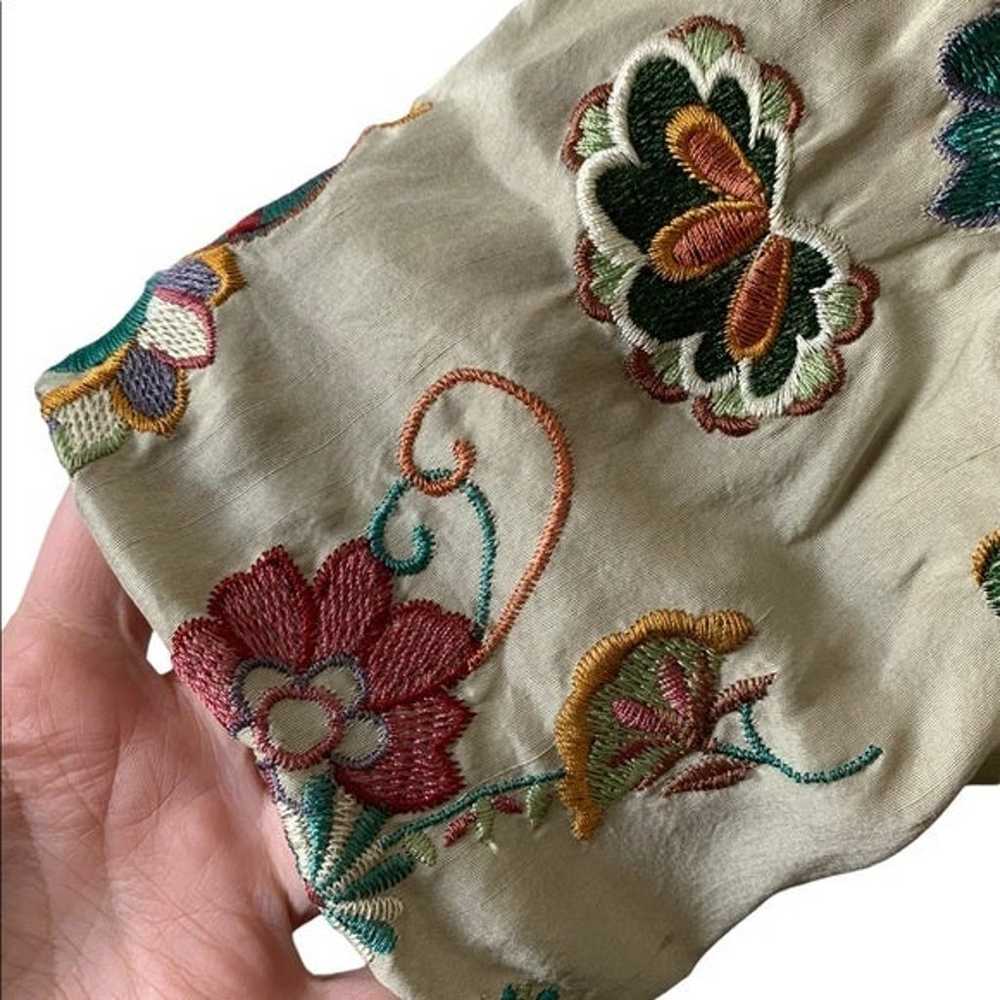 Johnny Was Biya Silk Floral Embroidered Blazer Ja… - image 3