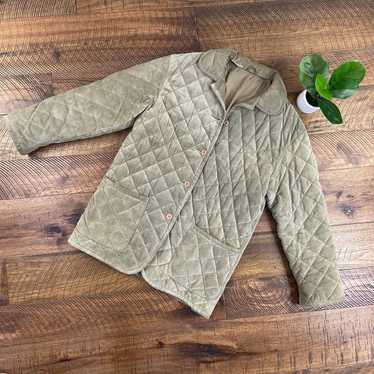 VINTAGE S 100% leather quilted suede oversized do… - image 1