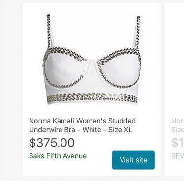 Norma kamali studded bra and cropped moto bomber