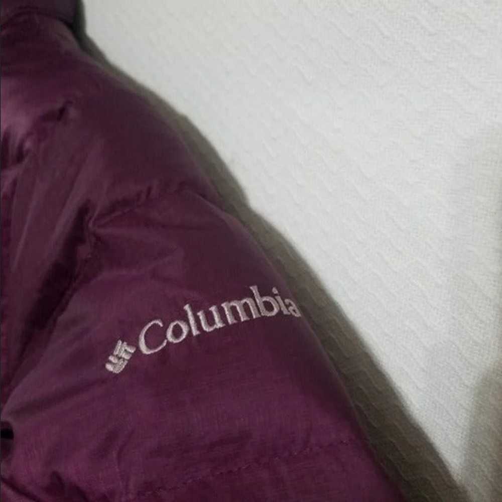 Columbia Womens Medium Purple Parka Coat Goose Do… - image 4