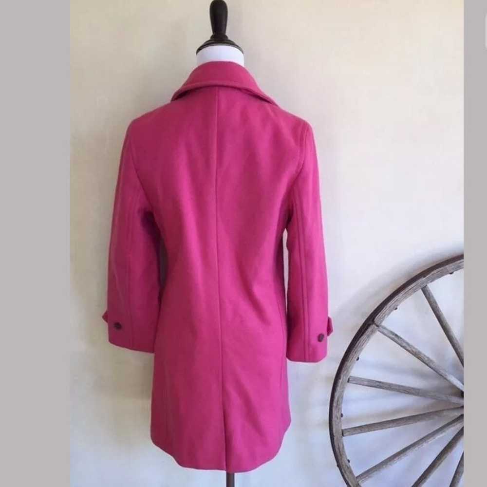 J.CREW Bright Pink Insulated Wool Coat S - image 6