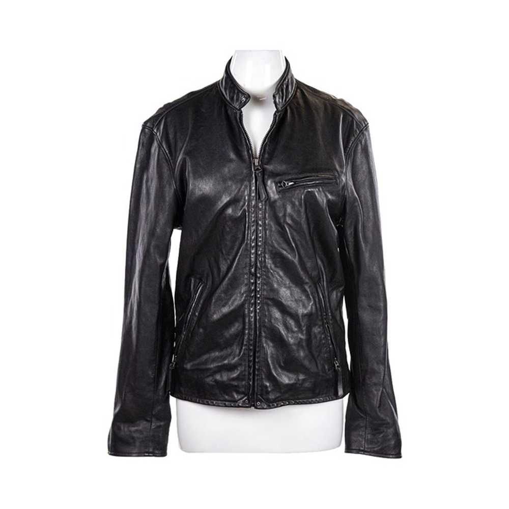 Polo by Ralph Lauren Leather & Faux MED Black - image 1