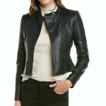 BCBGMaxAzria Misa Blocked Moto Jacket - image 1