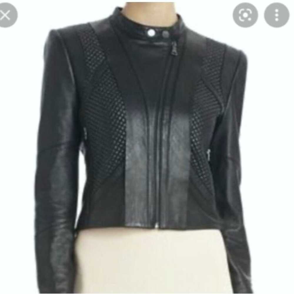 BCBGMaxAzria Misa Blocked Moto Jacket - image 3