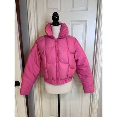 Ditrani Pink ski short down puffer jacket vintage… - image 1