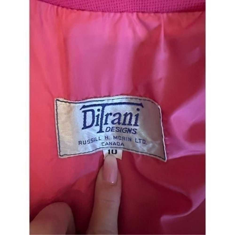 Ditrani Pink ski short down puffer jacket vintage… - image 8