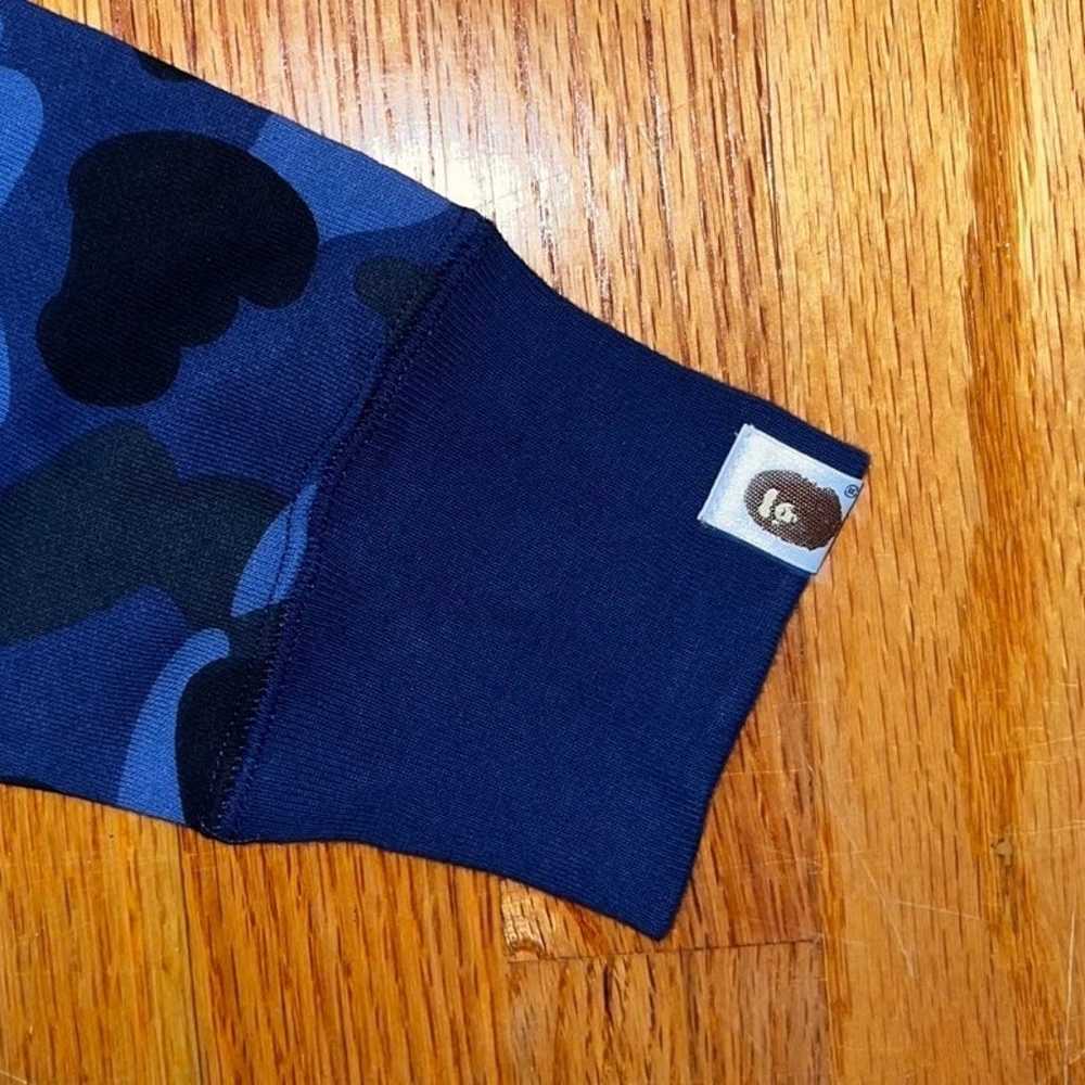Navy Blue Camo Bape Zip Up WOMEN Size Medium - image 5
