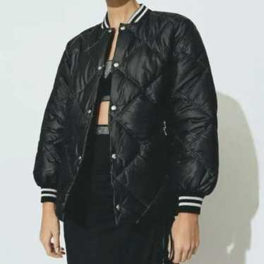 Adam Selman Snap Front Quilted Bomber Jacket - image 1