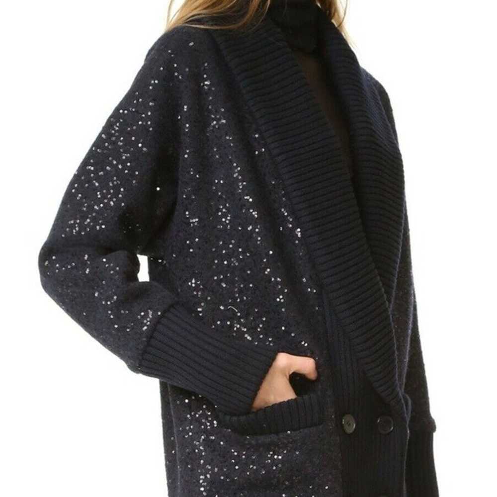 Diane Von Furstenberg Gray Sweater Coat - image 1