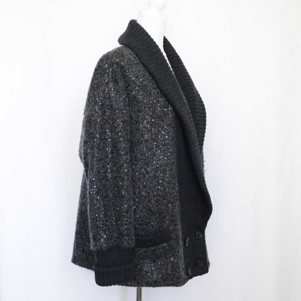 Diane Von Furstenberg Gray Sweater Coat - image 4