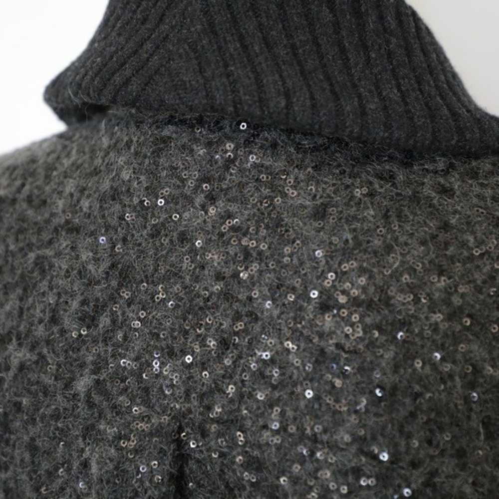 Diane Von Furstenberg Gray Sweater Coat - image 7