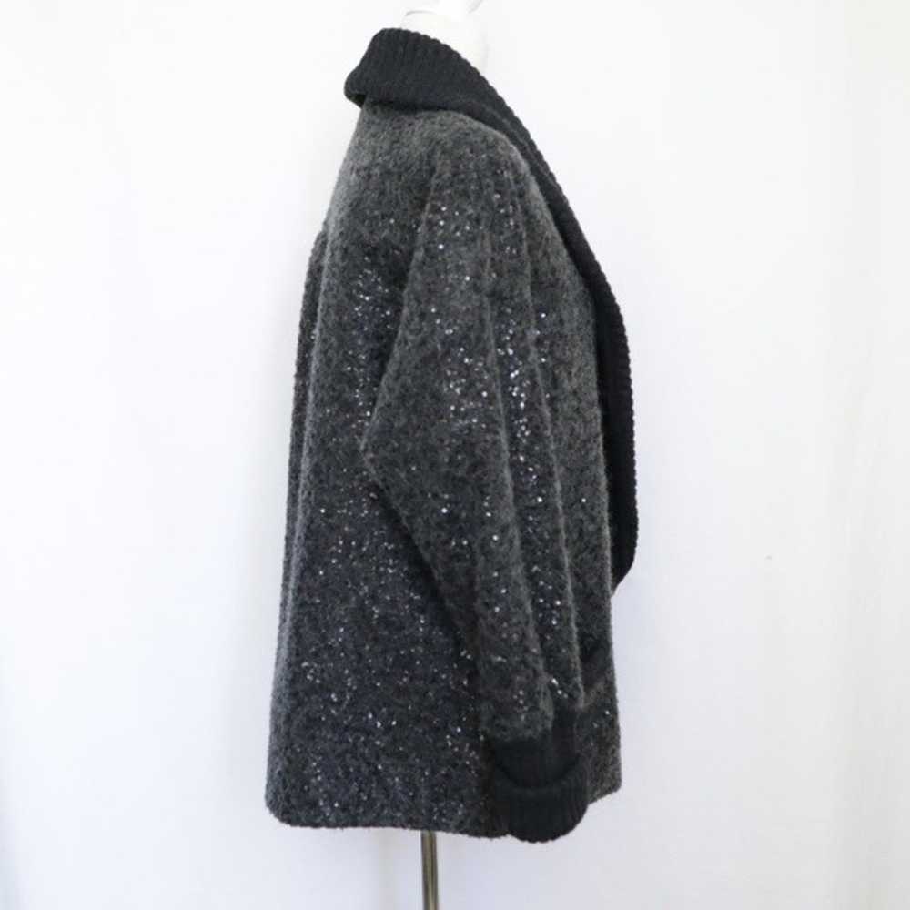 Diane Von Furstenberg Gray Sweater Coat - image 8