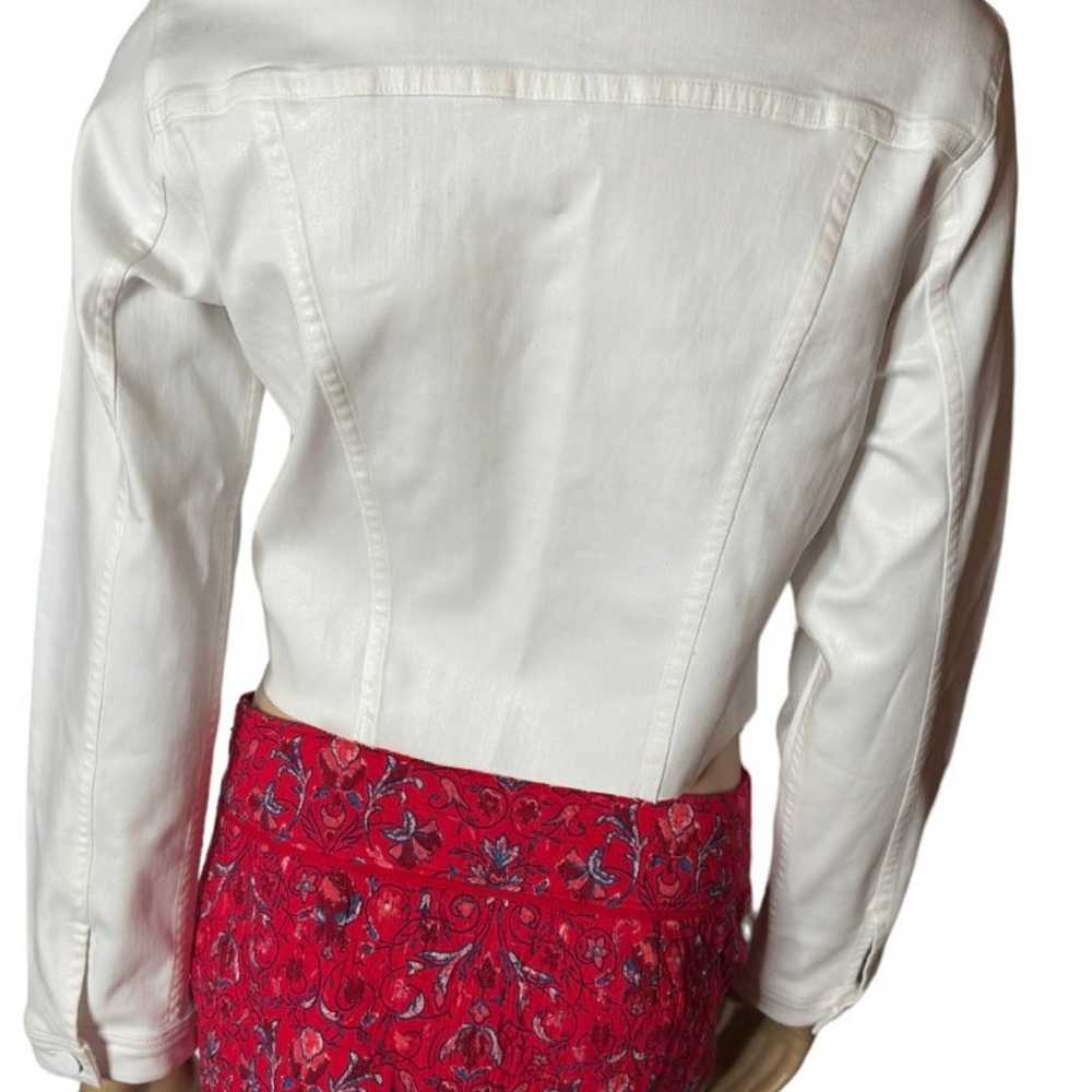 NWOT L’AGENCE Janelle White Cropped Denim  Jacket. - image 2