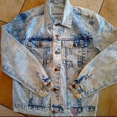 1980's Guess Georges Marciano Acid Wash Jean Jacke
