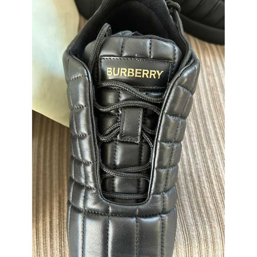 Burberry Leather low trainers - image 3