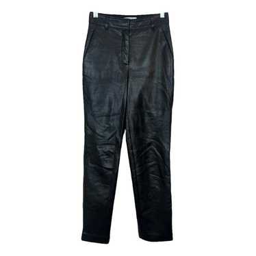 Babaton Vegan leather straight pants