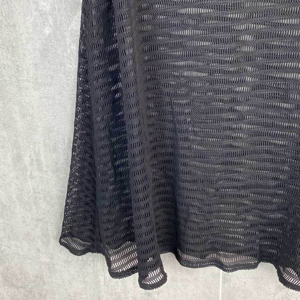 Vintage black mesh dress - image 3