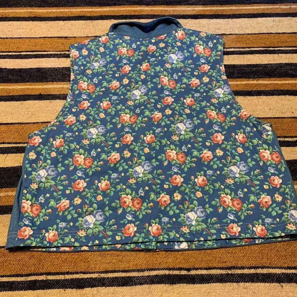 Koret Vintage Vest Blouse Button Down Top Cropped… - image 4