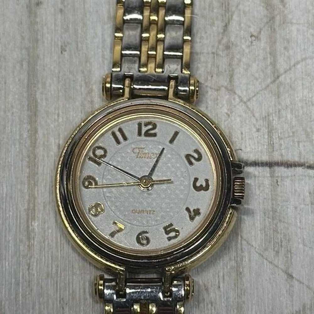 Vintage Timex Watch Womens Stainless Steel Silver… - image 6