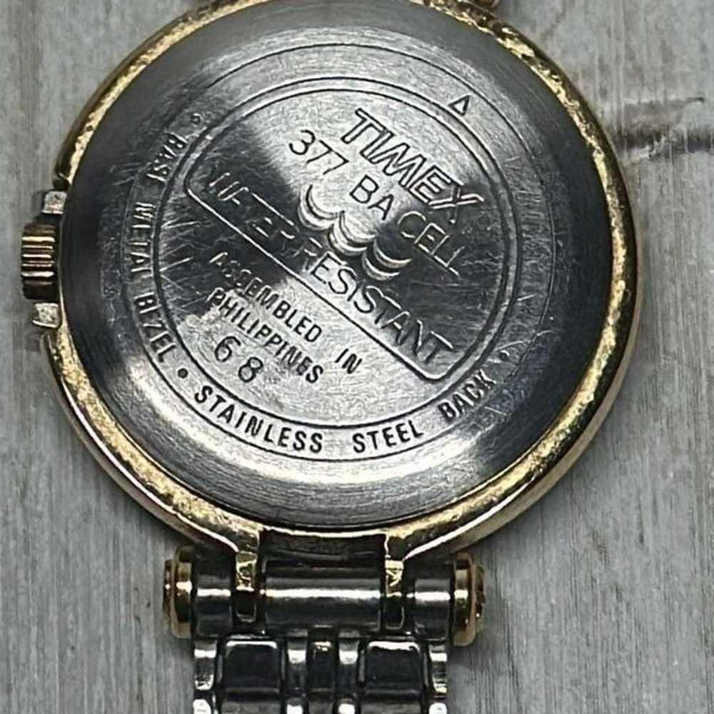 Vintage Timex Watch Womens Stainless Steel Silver… - image 9