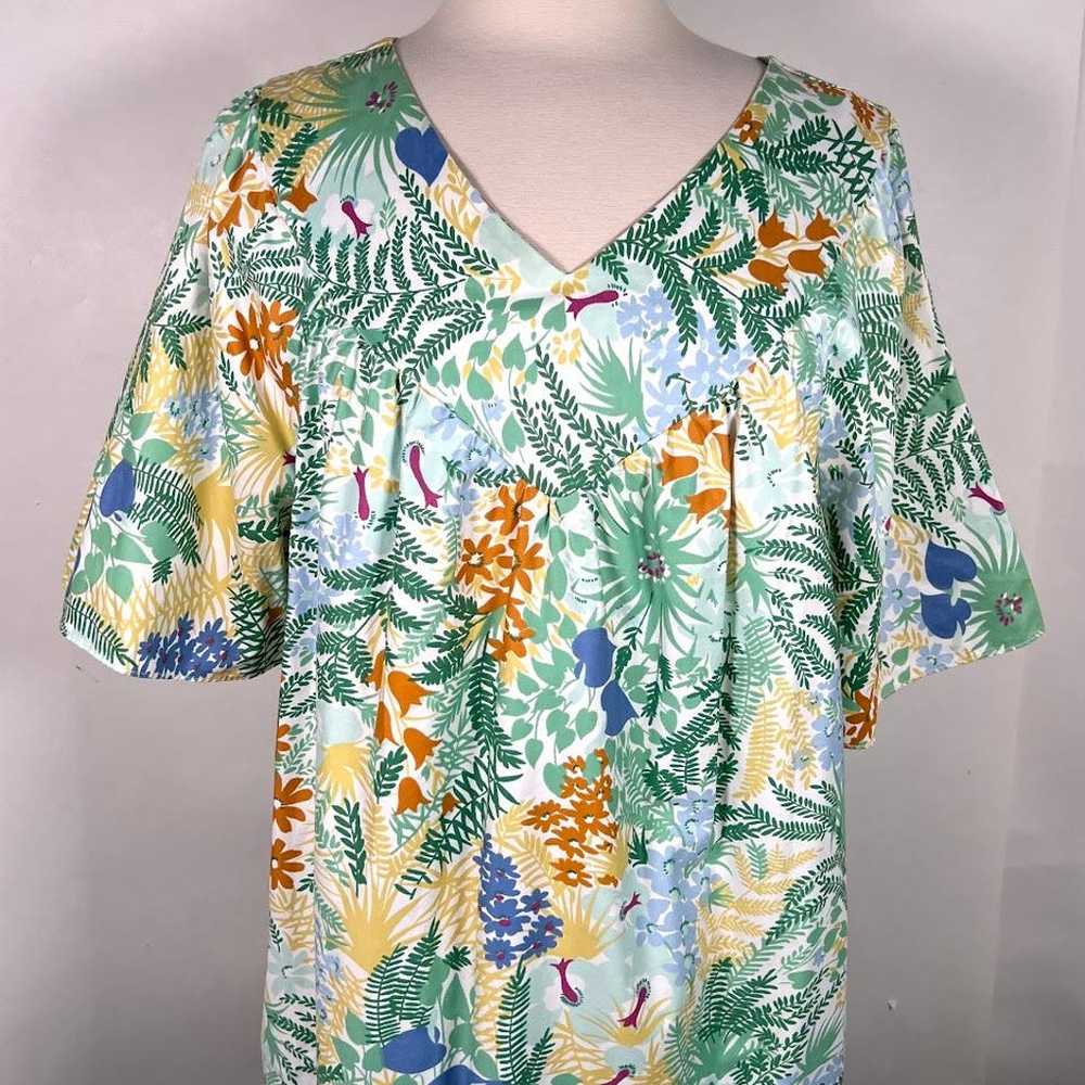 Vtg Sears Women's Pure Cotton Floral Print House … - image 3