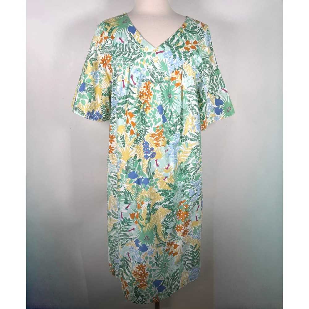 Vtg Sears Women's Pure Cotton Floral Print House … - image 8