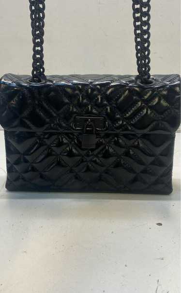 Kurt Geiger Patent Leather Brixton Quilted Crossbo