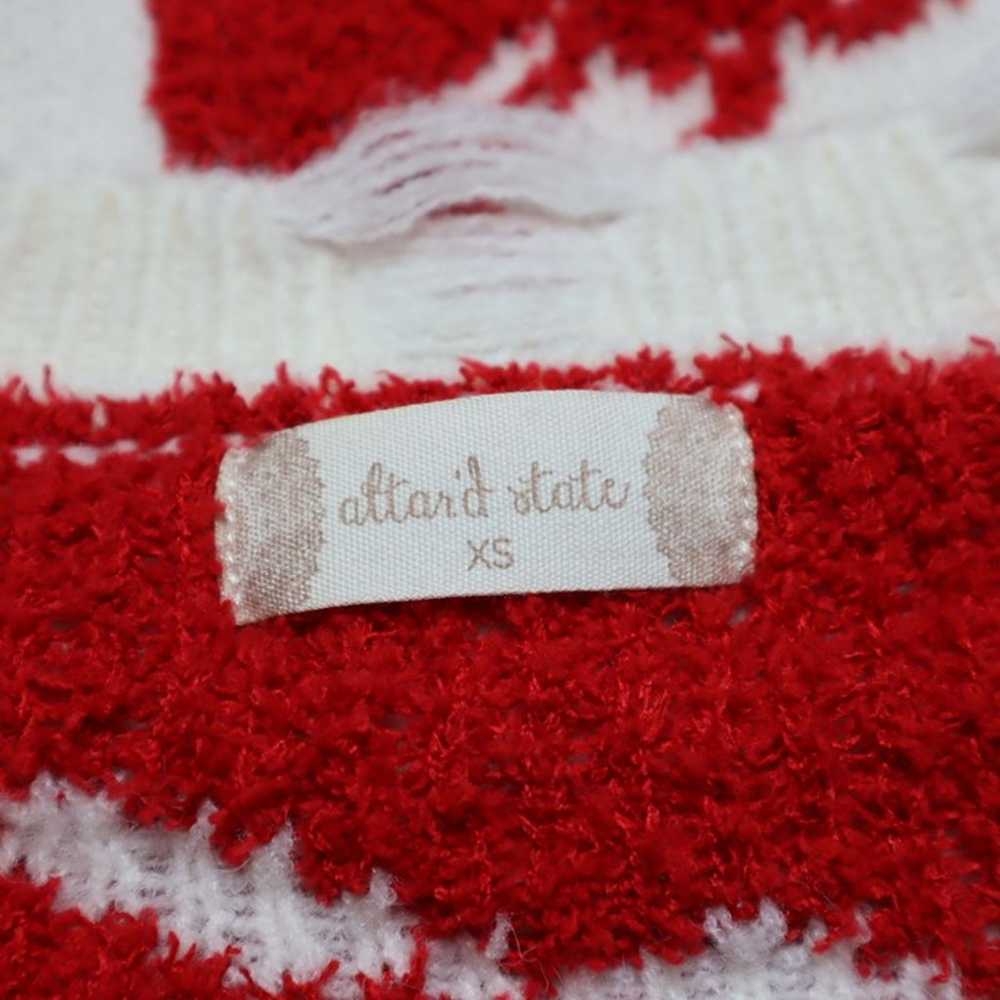 Altar'd State Destroyed Cherry Sweater Size XS Di… - image 10