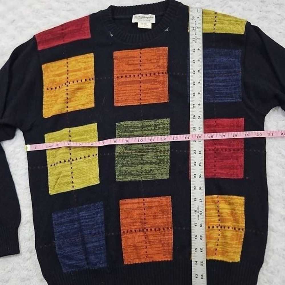 Grandpa Sweater Norm Thompson Vintage Colorblock … - image 3