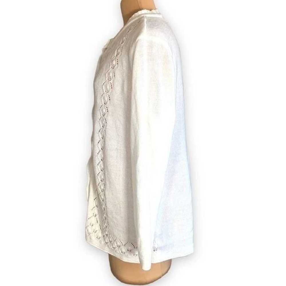 Vintage Only Necessities Cardigan Sweater Off Whi… - image 5