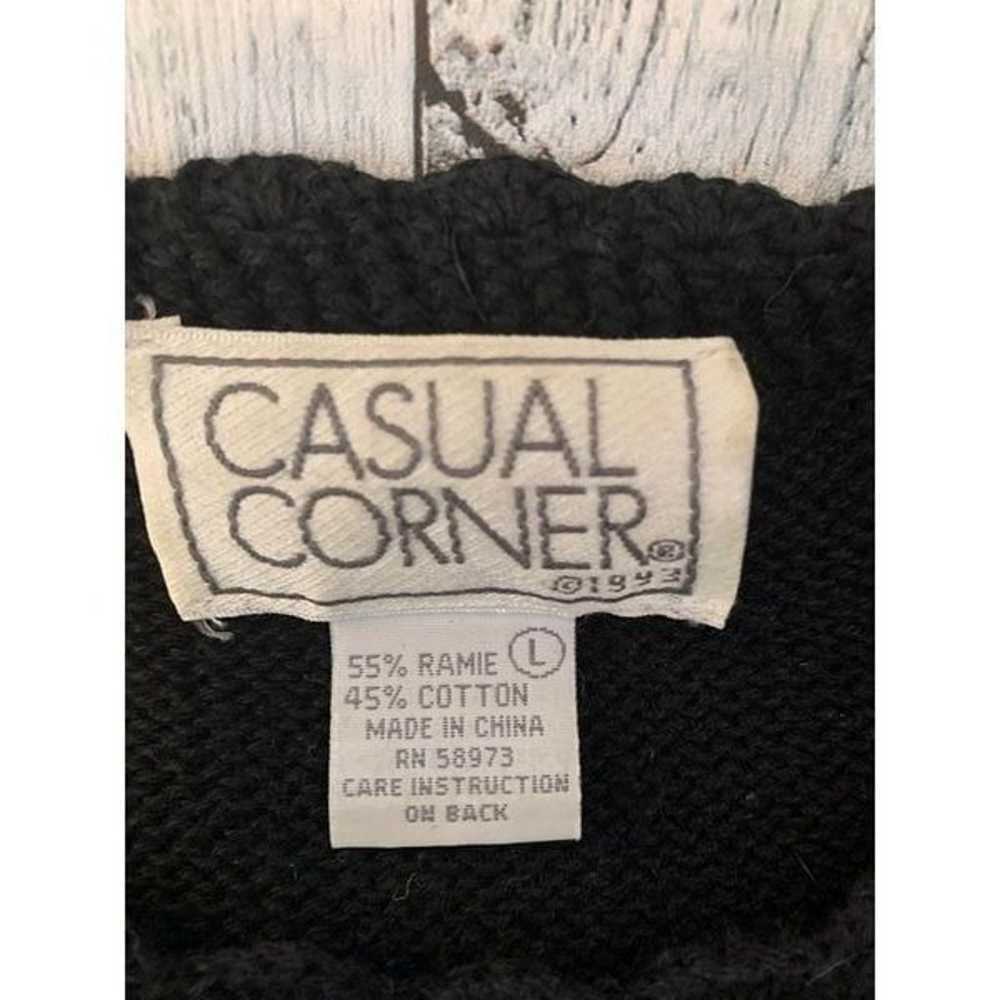 Vintage 90s Casual Corner Long Sleeved 3-D Emrodi… - image 7