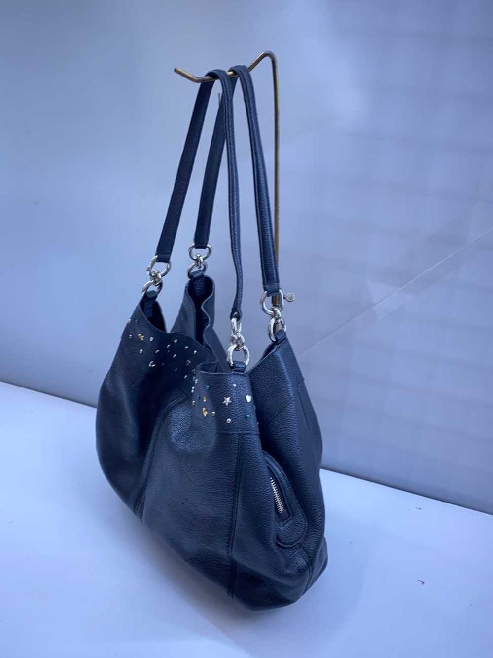 [Japan Used Bag] Used Coach Tote Bag/Leather/Blk/… - image 2