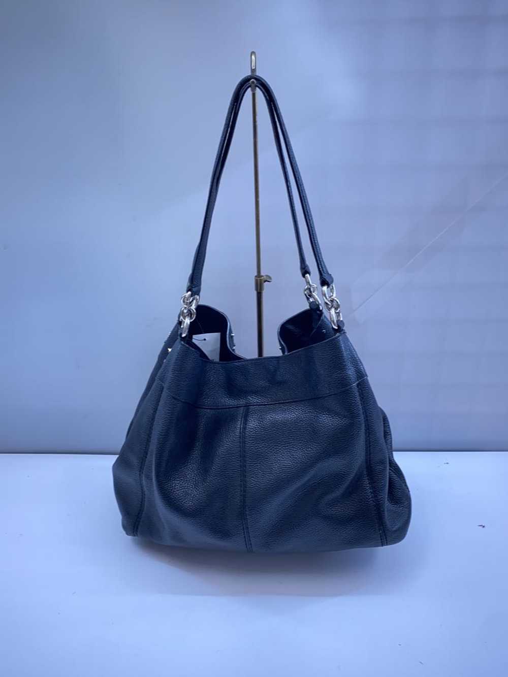 [Japan Used Bag] Used Coach Tote Bag/Leather/Blk/… - image 3