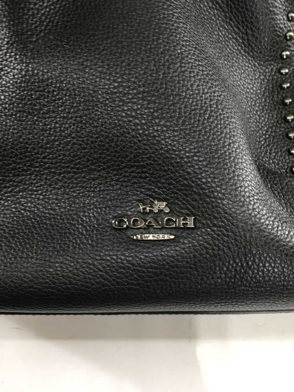 [Japan Used Bag] Used Coach Bag/Leather/Blk/57241… - image 7