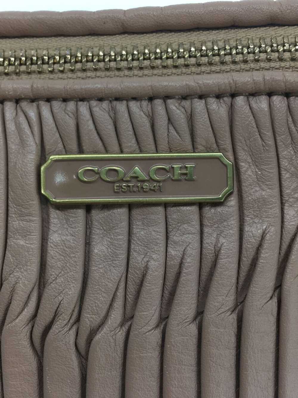 [Japan Used Bag] Used Coach Bag/Leather/Cml/Plain… - image 5