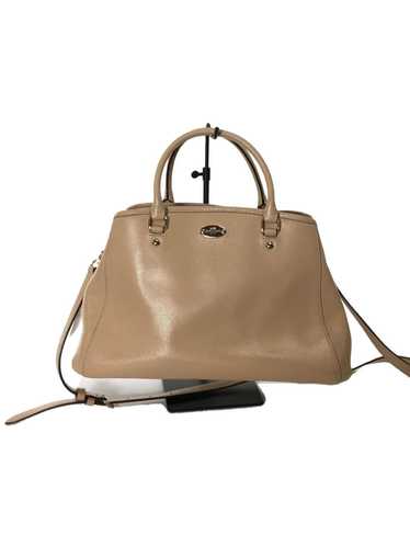 [Japan Used Bag] Used Coach Bag/Leather/Crm/Plain 