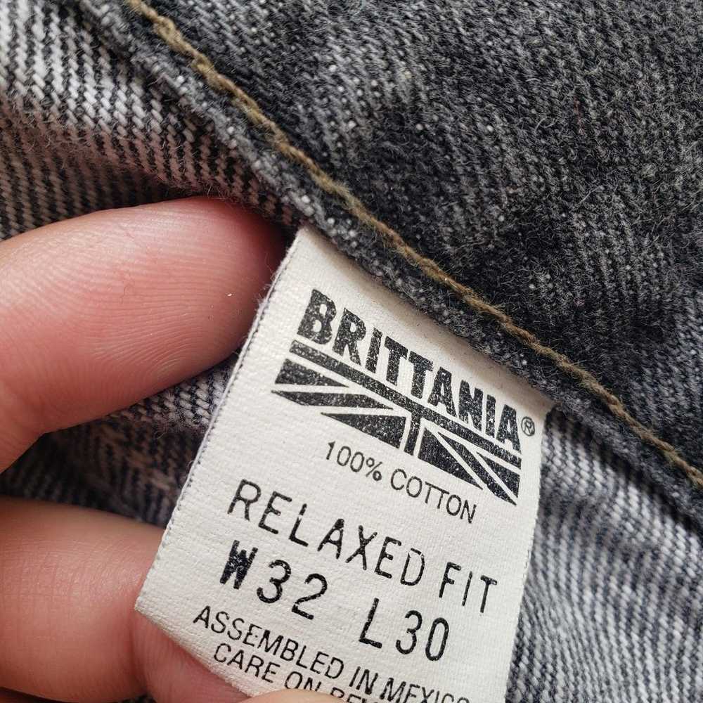 90s Brittania Gray Relaxed Fit Jeans - image 5