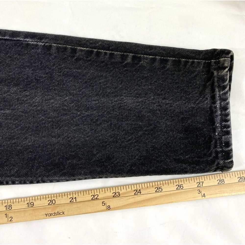 Vintage Levi's 512 Jeans Juniors 13 Black Denim S… - image 10