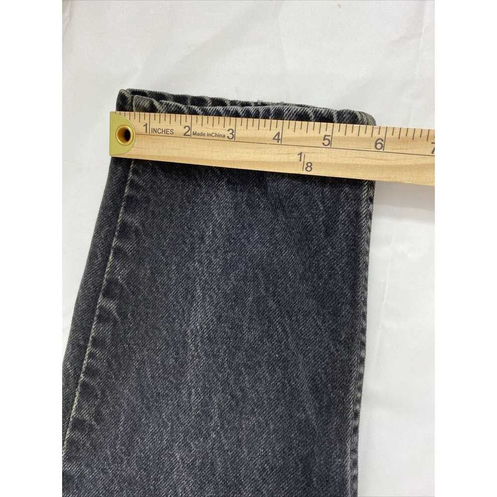 Vintage Levi's 512 Jeans Juniors 13 Black Denim S… - image 11