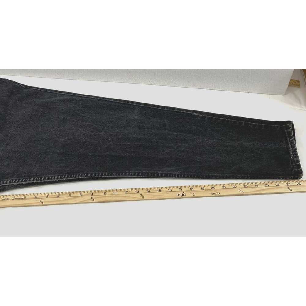 Vintage Levi's 512 Jeans Juniors 13 Black Denim S… - image 9
