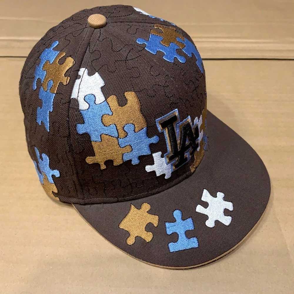 New Era 59fifty Fitted Puzzle Hat Sz 7 - Like New - image 1