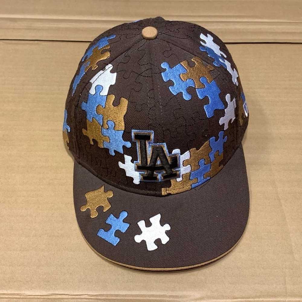 New Era 59fifty Fitted Puzzle Hat Sz 7 - Like New - image 2