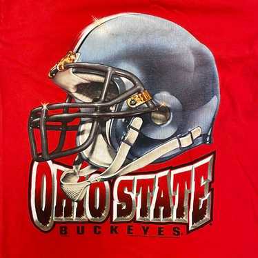 1990s Vintage The Ohio State Helmet tee / size Lar