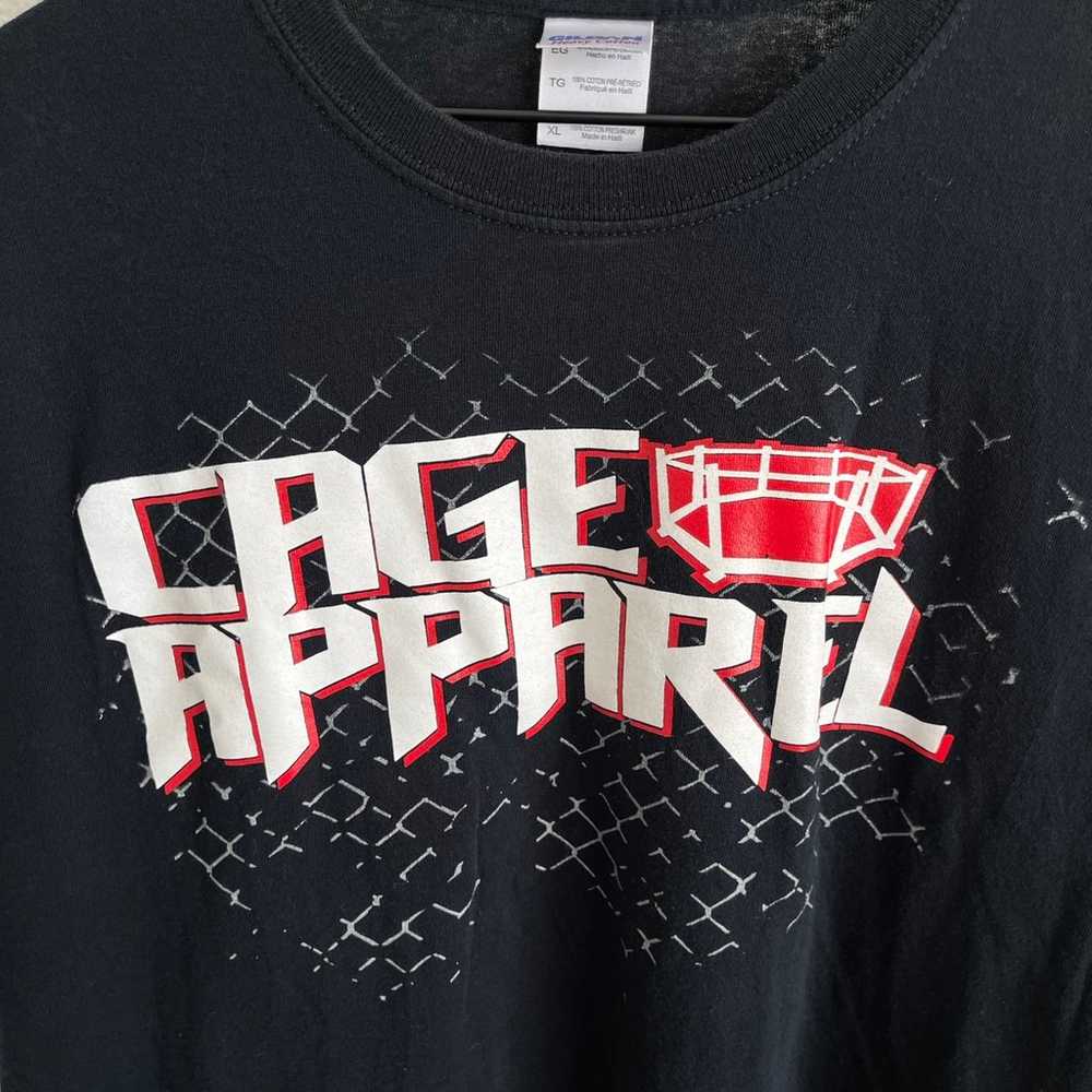 Vintage Cage Apparel Fighting T-shirt Adult Size … - image 5