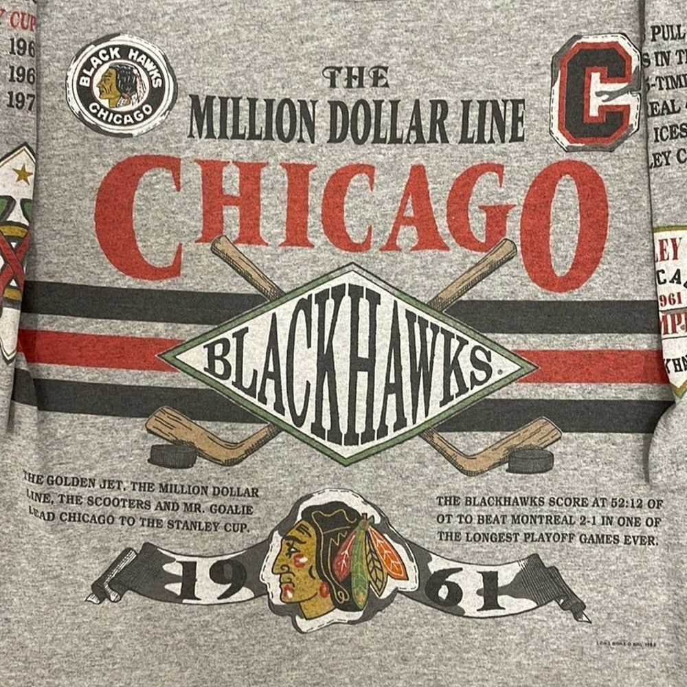 Vintage 1992 Chicago Blackhawks The Million Dolla… - image 1