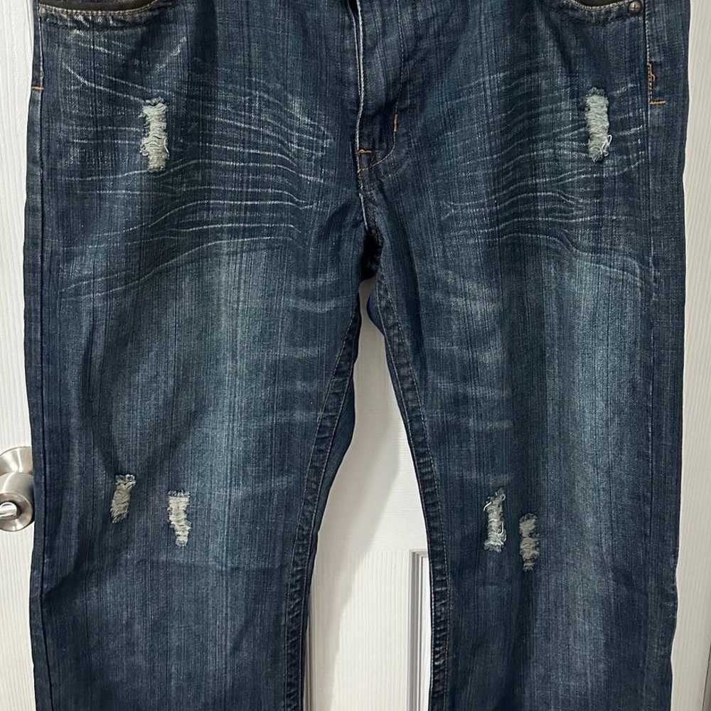 Basic Code Men's Jeans Size W40 X L32 Y2K - image 1